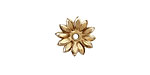 Brass Layered Daisy 14mm
