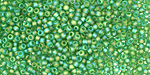 TOHO Transparent Rainbow Frosted Peridot Round 11/0 Seed Bead