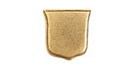 Nunn Design Antique Gold (plated) Crest Ensign Tag 17mm