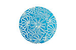 Lillypilly Turquoise Weathered Daisy Anodized Aluminum Disc 25mm, 24 gauge