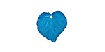 Lucite Teal Tiny Ivy Leaf 15x16mm