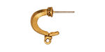 TierraCast Antique Gold (plated) Grecian Hoop Ear Post 4x18mm