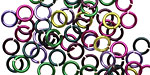 Lavender Fields Mix Enameled Copper Round Jump Ring 6mm, 18 gauge