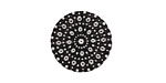 Lillypilly Black Crochet Anodized Aluminum Disc 19mm, 22 gauge