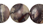Porcelain Jasper Puff Coin 25mm