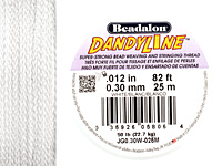 DandyLine White .3mm Thread, 25 meters