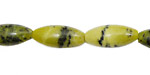 Yellow Turquoise Rice 19x8mm