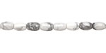 White Howlite Rice 6x4mm