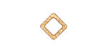 TierraCast Gold (plated) Small Hammered Square Link 10mm