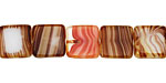 Czech Glass Cinnamon Raisin Square 10mm