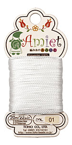 White Amiet Thread 22 yards