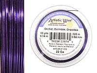Artistic Wire Silver Plated Orchid 22 gauge, 10 yards