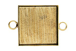 Brass Square Bezel Link 31mm