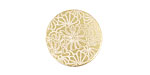 Lillypilly Gold Weathered Daisy Anodized Aluminum Disc 19mm, 22 gauge