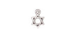 TierraCast Antique Silver (plated) Star of David Charm 8x12mm