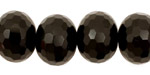 Black Onyx Faceted Rondelle 13x18mm