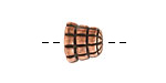Nunn Design Antique Copper (plated) Sea Hive Bead Cap 10x12mm
