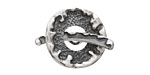 Saki Sterling Silver Molten Frame Toggle Clasp 21mm, 26mm bar