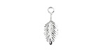 Nunn Design Sterling Silver (plated) Leaf Charm 7x18mm