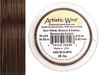 Artistic Wire Gunmetal (bronze) 28 gauge, 40 yards