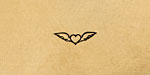 Heart w/ Wings Metal Stamp 6mm
