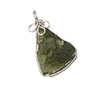 Moldavite Freeform Pendant w/ Bail 16-19x29-34mm