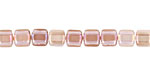 Czech Glass Twilight Alexandrite 2-Hole Tile 6mm