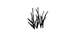 Grass Mini Rubber Stamp 15x16mm