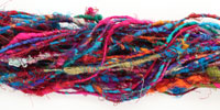 Uncarded Recycled 100% Silk Sari Yarn