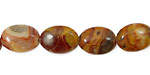 Crazy Lace Agate (red) Flat Oval 14x10mm