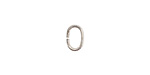 Nunn Design Sterling Silver (plated) Textured Oval Jump Ring 9x6mm, 17 gauge