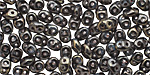 Jet Bronze Picasso SuperDuo 2x5mm Seed Bead