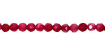 Ruby Red Agate Faceted Round 4mm