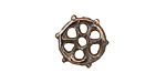 Green Girl Shibuichi Wagon Wheel Link 16mm