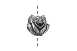 Green Girl Pewter Gargoyle 15x16mm
