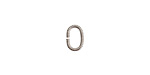Nunn Design Antique Silver (plated) Textured Oval Jump Ring 9x6mm, 17 gauge