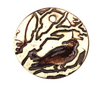 Earthenwood Studio Ceramic Raven Pendant 35mm