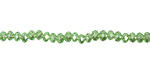 Peridot AB Crystal Faceted Rondelle 3mm
