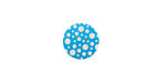 Lillypilly Turquoise Scattered Dots Anodized Aluminum Disc 11mm, 24 gauge