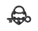 TierraCast Gunmetal Lock & Key Toggle Clasp 19x24mm, 30mm