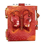 Patricia Healey Copper Butterfly Locket 40x44mm