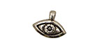Green Girl Pewter Open Eye Dangle 19x15mm