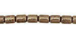 Golden Pyrite (silver tone) Barrel 8x6mm