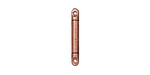 TierraCast Antique Copper (plated) 3/4" Bead Bar Link 2x19mm