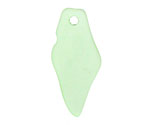Peridot Recycled Glass Shard Drop 17x37mm