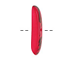 Tagua Nut Hot Pink Splinter (center-drilled) 7-8x28-35mm