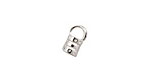 Silver (plated) Crimp Cord End 4mm