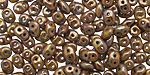 Opaque Olive Bronze Picasso SuperDuo 2x5mm Seed Bead