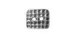 TierraCast Antique Pewter (plated) Rectangle Hammertone Button 15x13mm