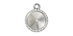 TierraCast Rhodium (plated) Twisted Round Frame 16x20mm